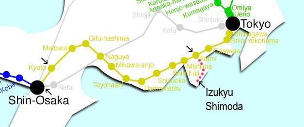 Osaka to Shimoda